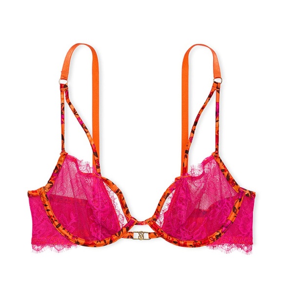 Victoria’s Secret 3PC VERY SEXY Satin Floral Bra Panty Garter Flaming Hot 🔥🔥🔥 - Picture 8 of 10